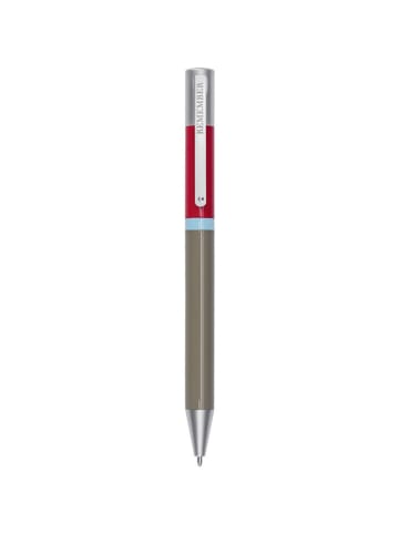 Remember Balpen "Paul" olijfgroen/rood - (L)13 cm