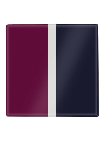 Remember Küchenglasplatte in Bordeaux/ Schwarz - (L)21,5 x (B)21,5 cm