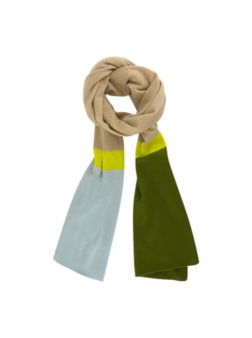 Remember Woll-Schal ''Andrin'' in Grün/ Beige/ Mint - (L)180 x (B)40 cm