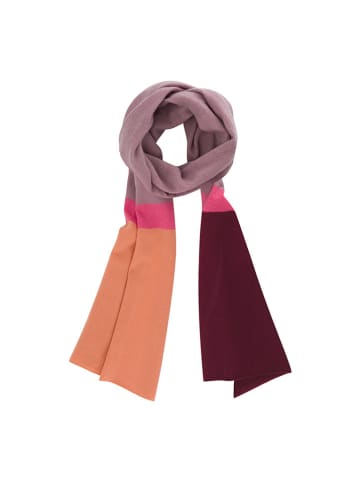 Remember Woll-Schal ''Vreni'' in Lila/ Bordeaux/ Orange - (L)180 x (B)40 cm