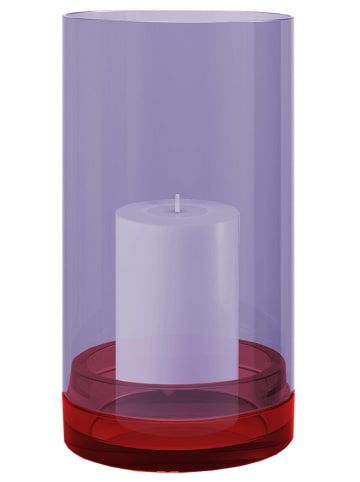 Remember Windlicht ''Lucius'' in Violett - (H)28 x Ø 15 cm