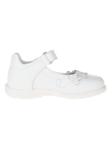 Primigi Leder-Ballerinas in Weiß