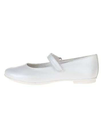 Primigi Leder-Ballerinas "Fantasy party" in Weiß