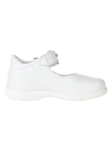 Primigi Leder-Spangenballerinas in Weiß
