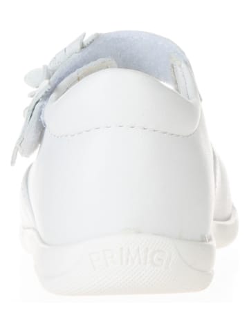 Primigi Leder-Spangenballerinas in Weiß