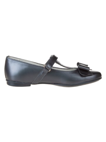 Primigi Leder-Spangenballerinas in Dunkelblau
