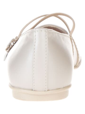 Primigi Leder-Ballerinas "Fantasy party" in Creme