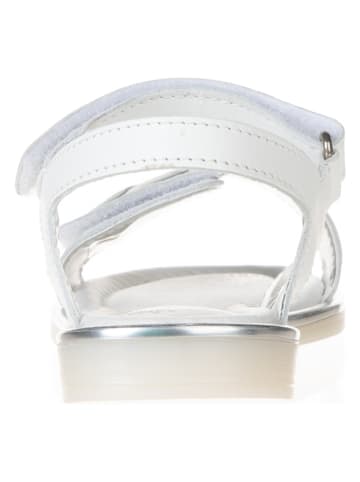 Primigi Leder-Sandalen "Fantasy Days" in Weiß/ Silber