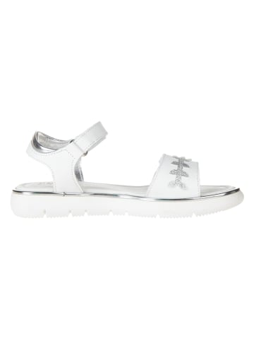 Primigi Leren sandalen "Bonny" wit/zilverkleurig