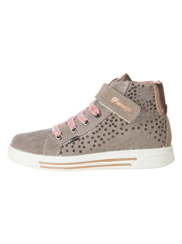 Primigi Leder-Sneakers in Taupe