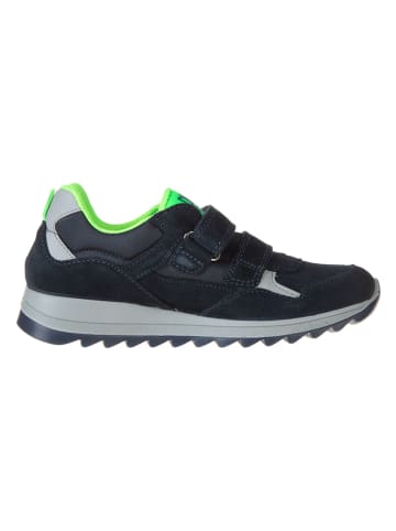 Primigi Leder-Sneakers "Trilly" in Dunkelblau/ Grün