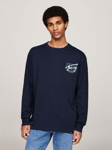 TOMMY JEANS Longsleeve in Dunkelblau