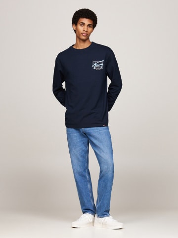 TOMMY JEANS Longsleeve in Dunkelblau
