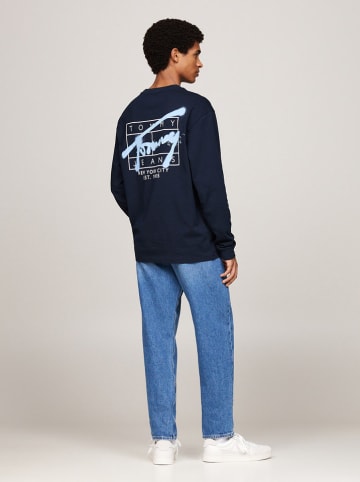 TOMMY JEANS Longsleeve in Dunkelblau