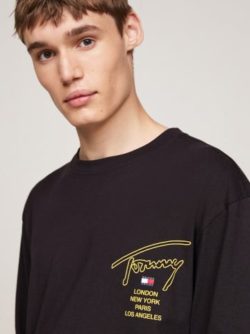 TOMMY JEANS Longsleeve in Schwarz