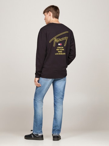 TOMMY JEANS Longsleeve in Schwarz