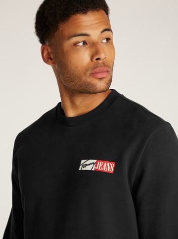 TOMMY JEANS Sweatshirt in Schwarz