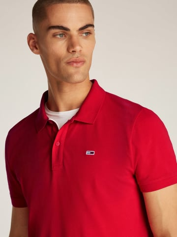 TOMMY JEANS Poloshirt in Rot