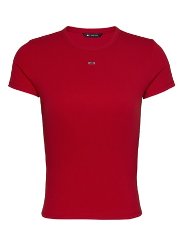 TOMMY JEANS Koszulka w kolorze czerwonym