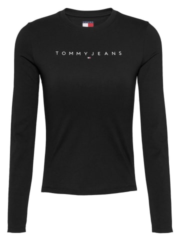 TOMMY JEANS Longsleeve in Schwarz