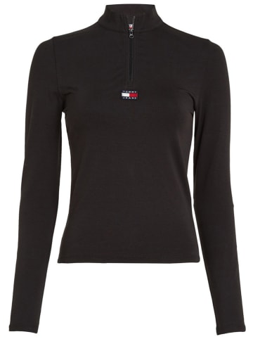 TOMMY JEANS Longsleeve in Schwarz