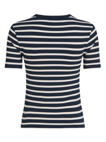 Tommy Hilfiger Shirt in Dunkelblau/ Weiß