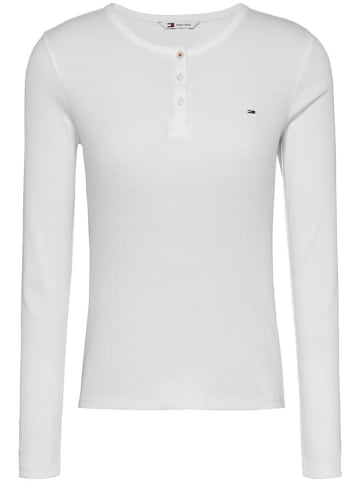 TOMMY JEANS Longsleeve in Weiß