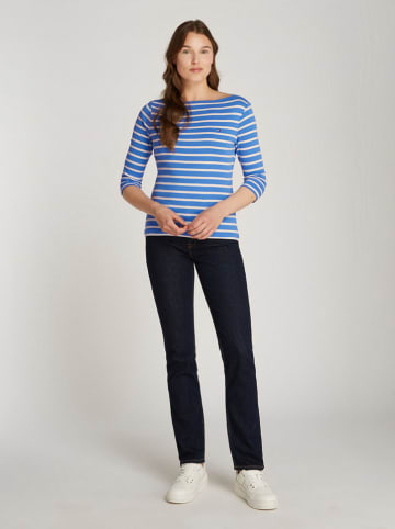 Tommy Hilfiger Longsleeve in Blau/ Weiß