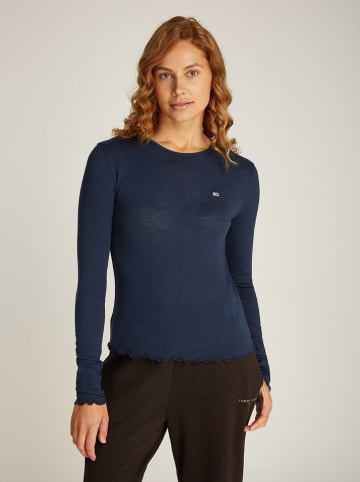 TOMMY JEANS Longsleeve in Dunkelblau