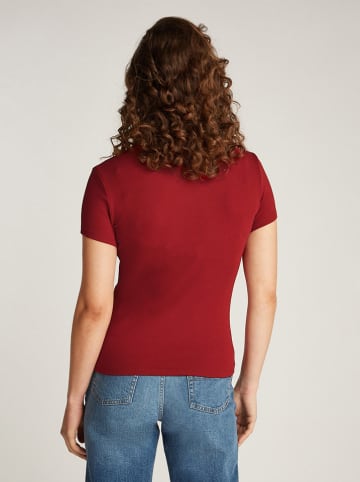TOMMY JEANS Koszulka w kolorze bordowym