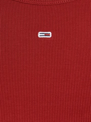TOMMY JEANS Koszulka w kolorze bordowym