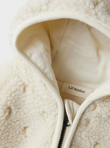 Lil Atelier Fleece vest "Nalo" crème