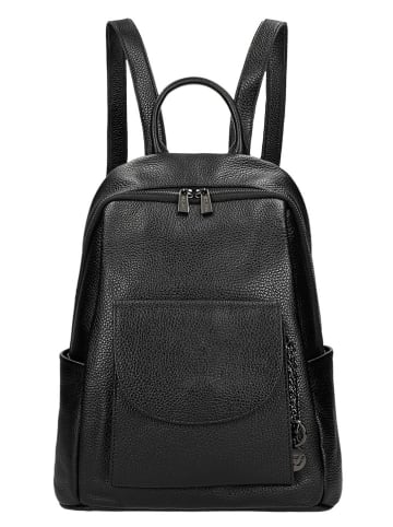 Wojas Leder-Rucksack in Schwarz - (B)28 x (H)32 x (T)14 cm