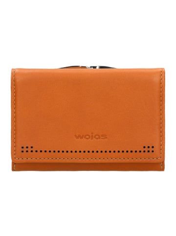 Wojas Leder-Geldbörse in Hellbraun - (B)12 x (H)8 x (T)2,5 cm