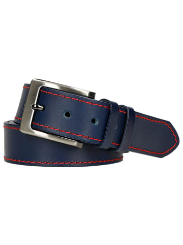 Wojas Leder-Gürtel in Dunkelblau