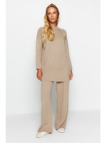 trendyol 2-delige outfit lichtbruin