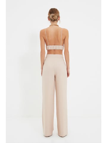 trendyol Marlenehose in Beige