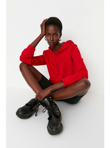 trendyol Hoodie in Rot