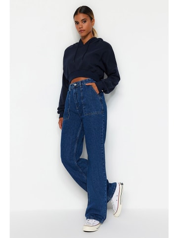trendyol Spijkerbroek - mom fit - blauw