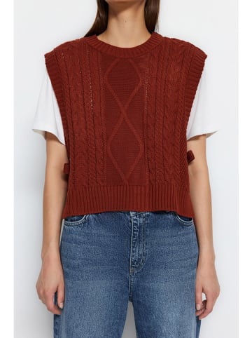 trendyol Spencer roodbruin