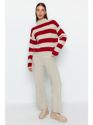 trendyol 2tlg. Outfit in Beige/ Rot