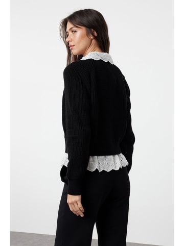 trendyol Vest zwart/wit