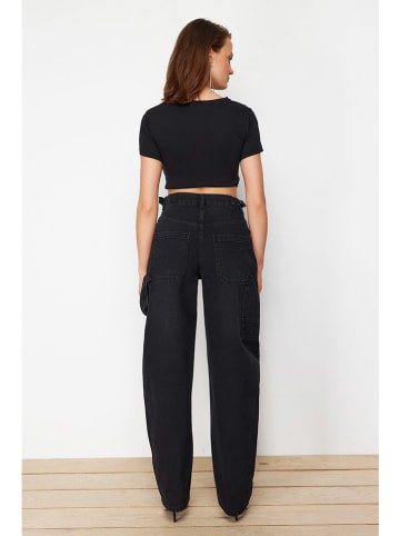 trendyol Spijkerbroek - mom fit - zwart