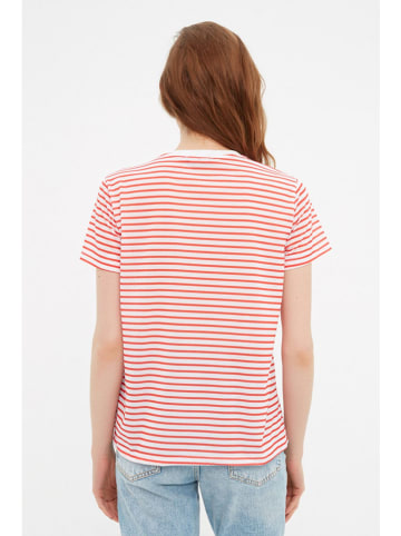 trendyol Shirt rood/wit