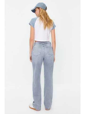 trendyol Spijkerbroek - mom fit - lichtblauw
