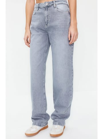 trendyol Spijkerbroek - mom fit - lichtblauw
