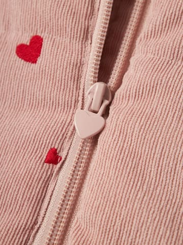 name it Doorgestikte bodywarmer lichtroze