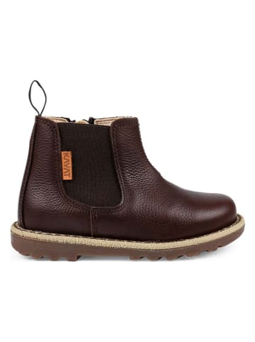 KAVAT Leder-Chelsea-Boots "Nymölla EP" in Dunkelbraun