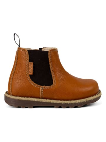 KAVAT Leder-Chelsea-Boots "Nymölla EP" in Hellbraun