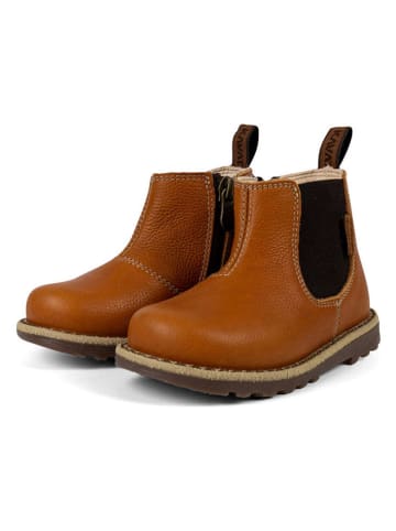 KAVAT Leren chelseaboots "Nymölla EP" lichtbruin